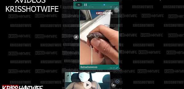  Kriss Hotwife Provocando o Motorista de Uber e Mostra Por Videochamada Com Corno o Uber pegando Nos Seus Peitoes